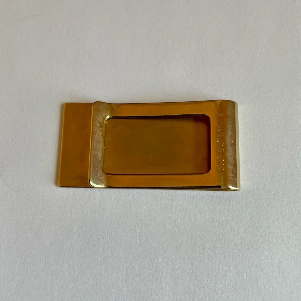 Vintage L’Aiglon Goldtone Metal Starburst Money Clip